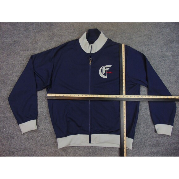 FUBU Jacket Mens Large Blue Gray Coat The Collection 90s Y2K - Picture 7 of 9